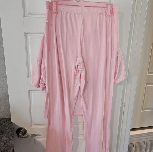 NWT Juicy Couture Light Pink Pajama Set Xl - Picture 7 of 8